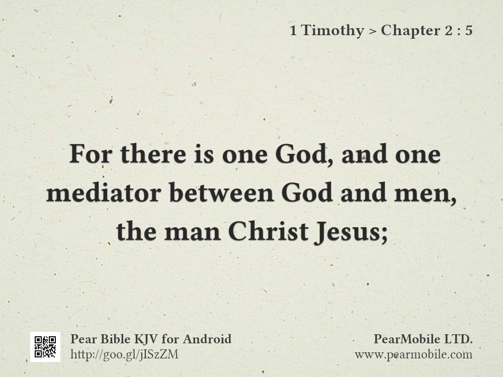 1 Timothy, Chapter 2:5